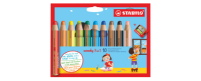 STABILO® Buntstift woody 3 in 1 inkl. Spitzer 6 St./Pack.