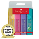 Faber-Castell Textmarker Textliner 46 Pastell 4 St./Pack.